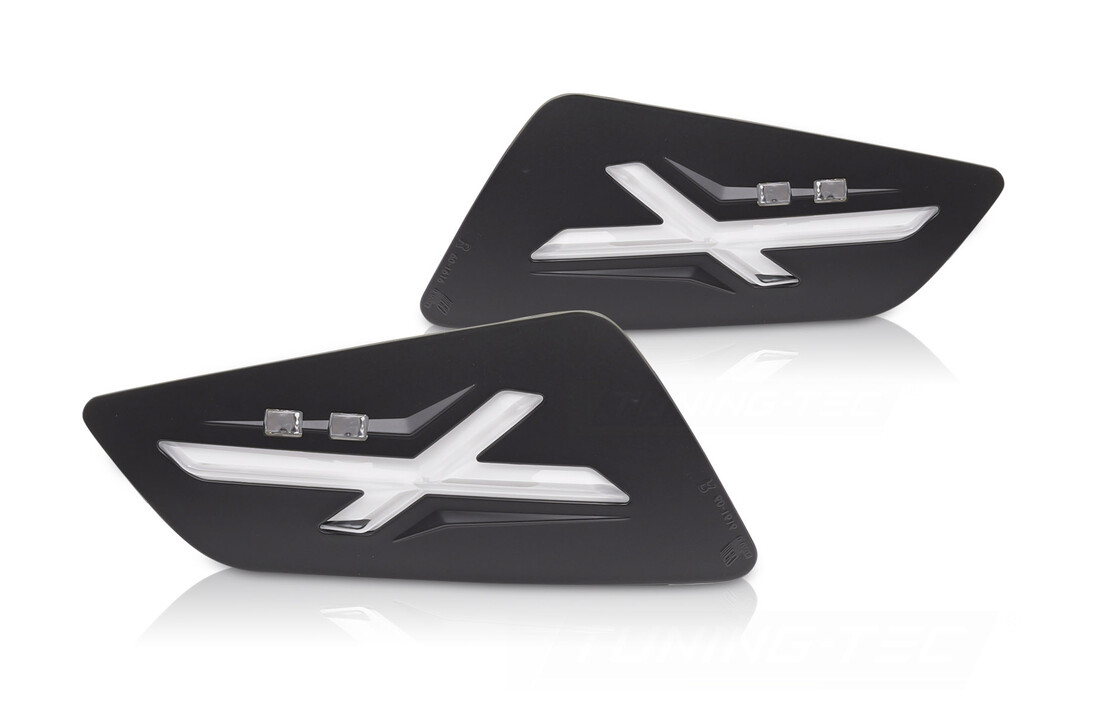 Voorrichtingaanwijzers Zwart LED passend voor VESPA GTS / GTV 300cc