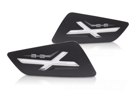 Voorrichtingaanwijzers Zwart LED passend voor VESPA GTS / GTV 300cc