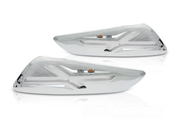 LED Voor Richtingaanwijzers Chroom voor Vespa Sprint/Primavera 150cc