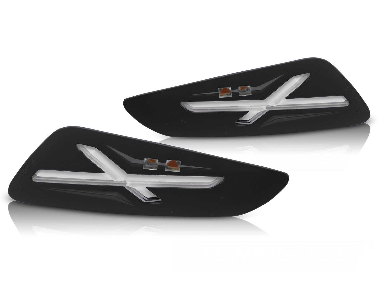 Voorste richtingaanwijzers zwart LED voor VESPA SPRINT / PRIMAVERA 150cc