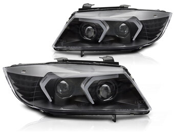Koplampen Full LED Zwart geschikt voor BMW E90/E91 (2005-2008)