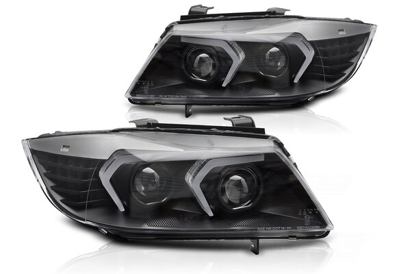 Koplampen Full LED Zwart geschikt voor BMW E90/E91 (2005-2008)