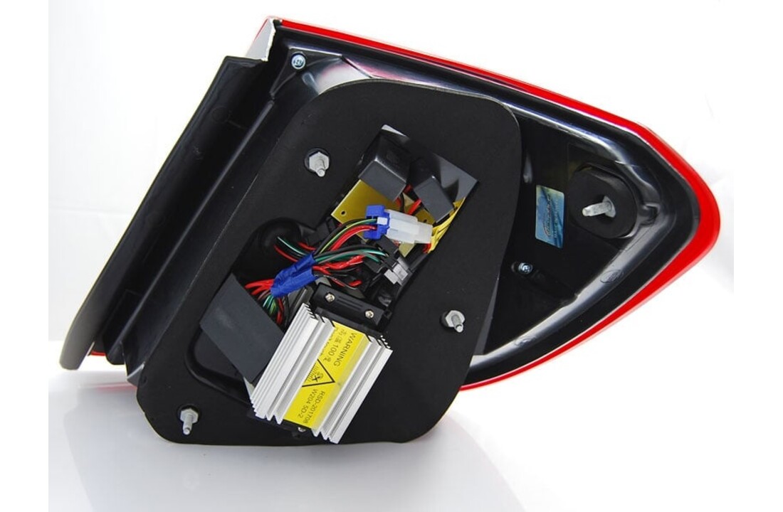 Achterlichten geschikt voor Mercedes C-Klasse W204 Combi 2007-2010 Rood Smoke LED Bar