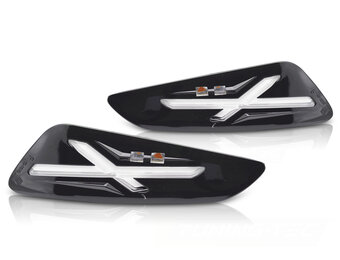 LED Voor Knipperlichten Glanzend Zwart voor VESPA SPRINT / PRIMAVERA 150cc