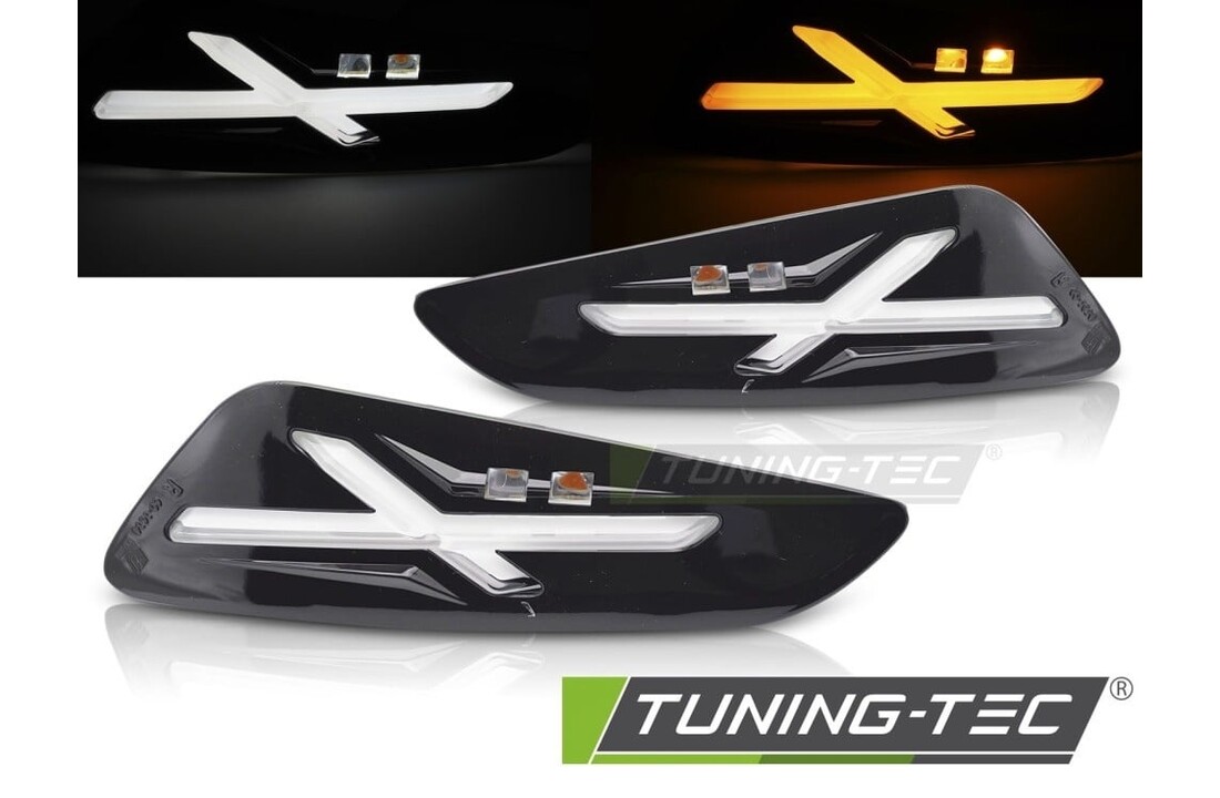 LED Voor Knipperlichten Glanzend Zwart voor VESPA SPRINT / PRIMAVERA 150cc