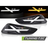 LED Voor Knipperlichten Glanzend Zwart voor VESPA SPRINT / PRIMAVERA 150cc