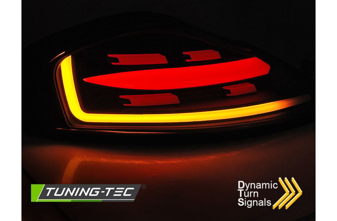 Achterlichten LED BAR Zwart-Rood Sequentiële geschikt voor Porsche Boxster 986 96-04
