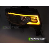 Koplampen Jeep Grand Cherokee 16-21 Tube Light Zwart