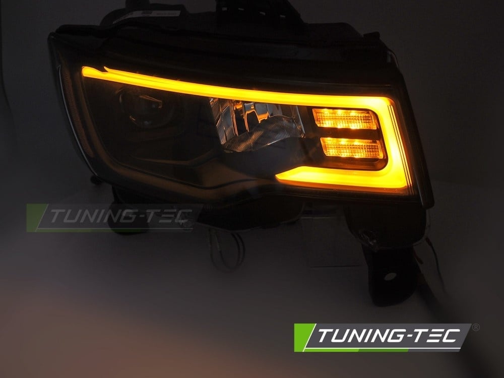 Koplampen Jeep Grand Cherokee 16-21 Tube Light Zwart