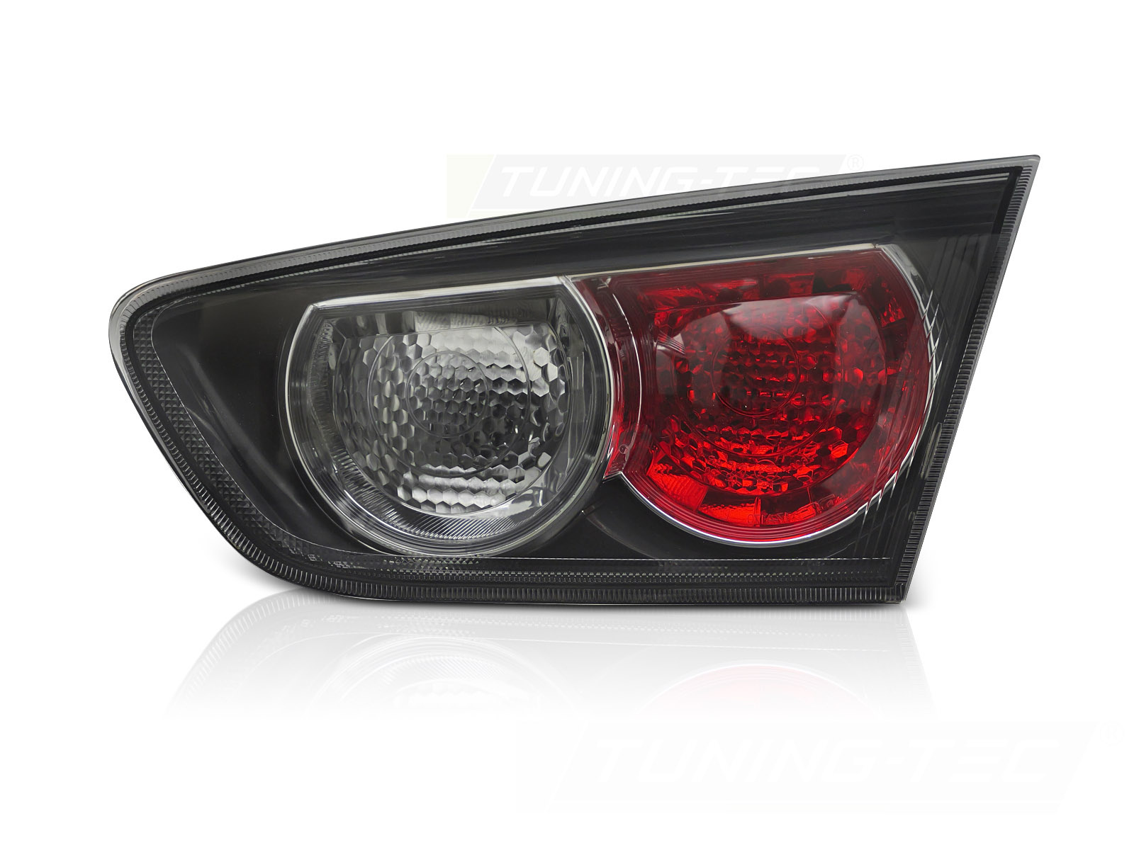 Achterlicht Zwart Rechterzijde TYC voor Mitsubishi Lancer 4D 08-16