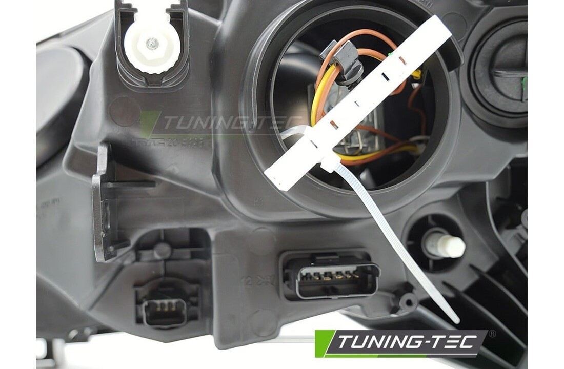 Koplamp Zwart Rechterzijde TYC geschikt voor Renault Captur I (2013-2017)