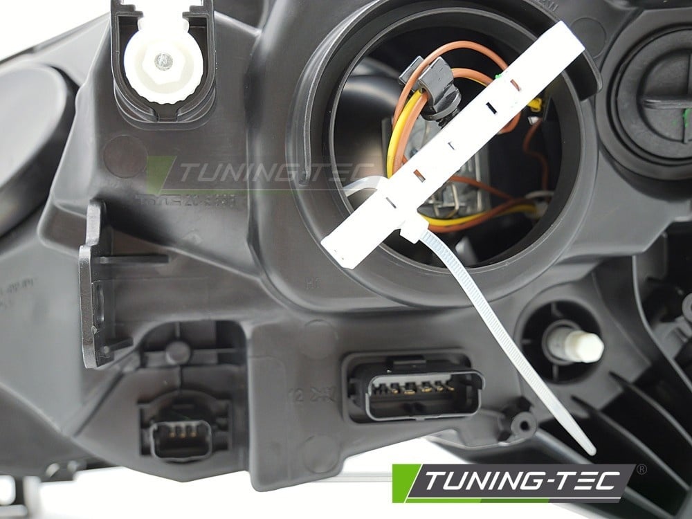 Koplamp Zwart Rechterzijde TYC geschikt voor Renault Captur I (2013-2017)