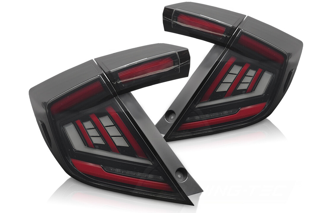 LED Achterlichten Smoke geschikt voor Honda Civic X 2016-2021 Hatchback