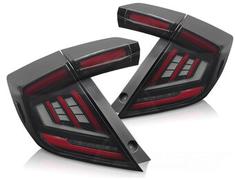 LED Achterlichten Smoke geschikt voor Honda Civic X 2016-2021 Hatchback