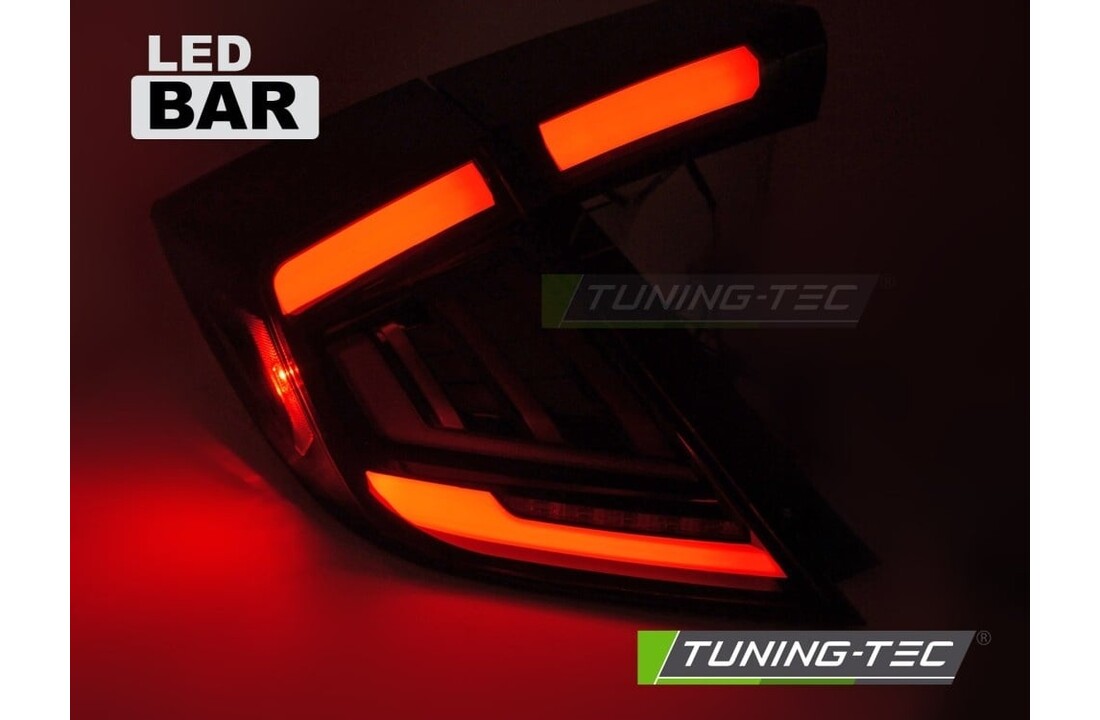 LED Achterlichten Smoke geschikt voor Honda Civic X 2016-2021 Hatchback