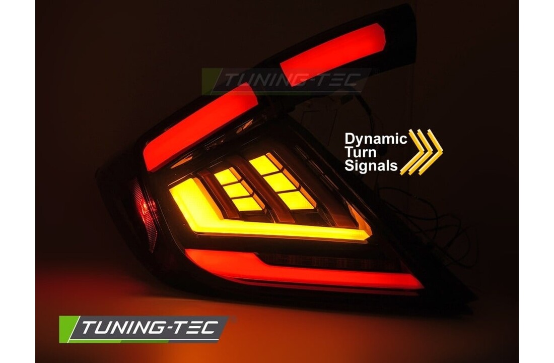 LED Achterlichten Smoke geschikt voor Honda Civic X 2016-2021 Hatchback