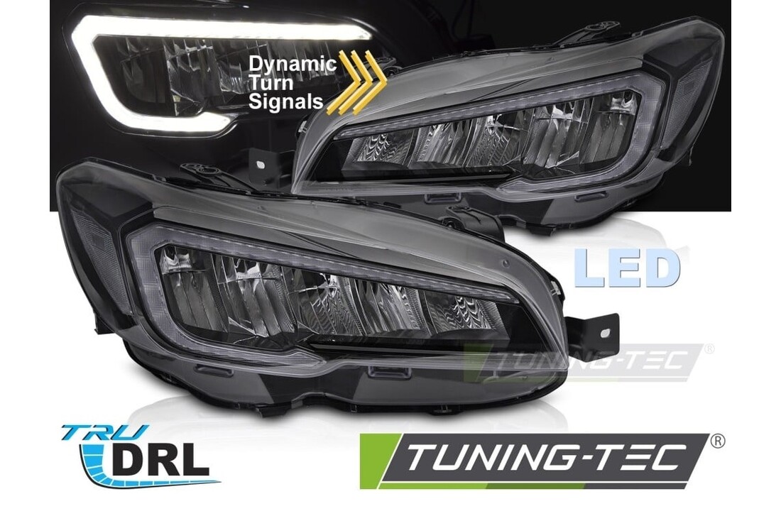 LED Koplampen Zwart voor Subaru WRX 2015-2022