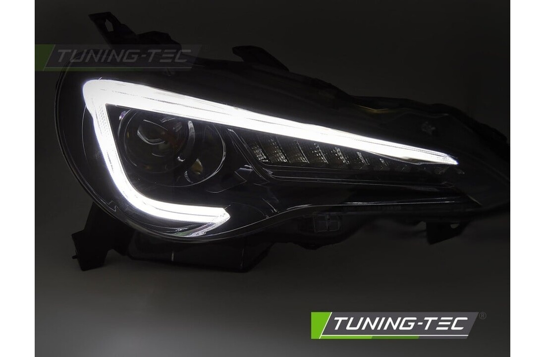 Koplampen Zwart Tube LED DRL geschikt voor Toyota GT86 12-21