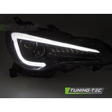 Koplampen Zwart Tube LED DRL geschikt voor Toyota GT86 12-21