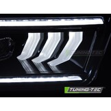 Koplampen Tube LED Zwart geschikt voor Ford Mustang 04-09
