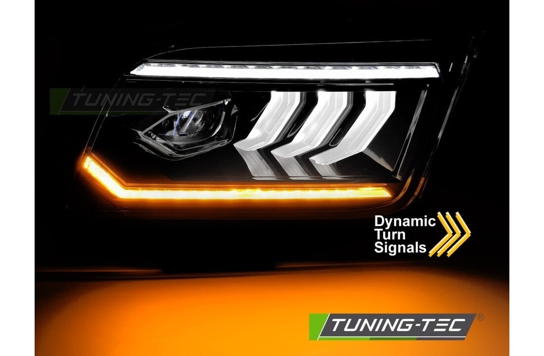 Koplampen Tube LED Zwart geschikt voor Ford Mustang 04-09