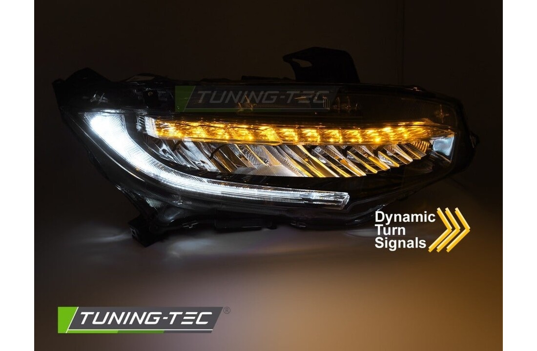 Volledig LED Koplampen Zwart geschikt voor Honda Civic X 2016-2021