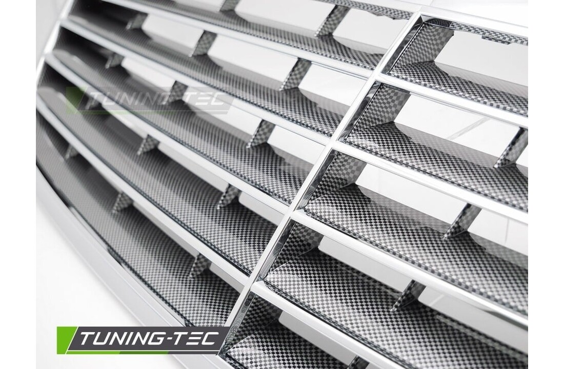 Grille Chroom-Carbon look geschikt voor Mercedes S-Klasse W220 02-05