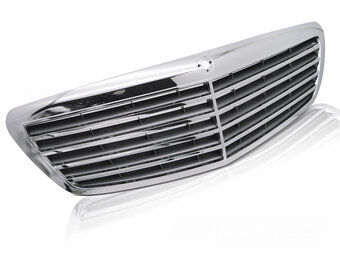 Grille Chroom-Carbon Look geschikt voor Mercedes S-Klasse W221 (2005-2009)