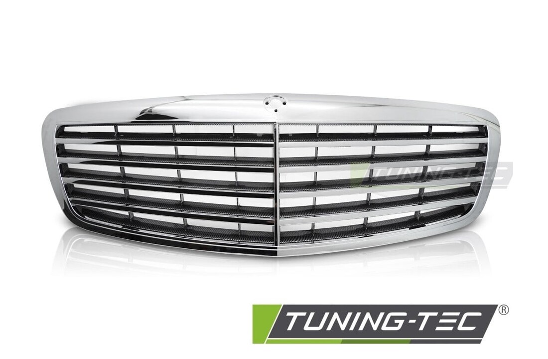 Grille Chroom-Carbon Look geschikt voor Mercedes S-Klasse W221 (2005-2009)