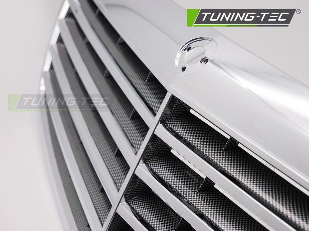 Grille Chroom-Carbon Look geschikt voor Mercedes S-Klasse W221 (2005-2009)