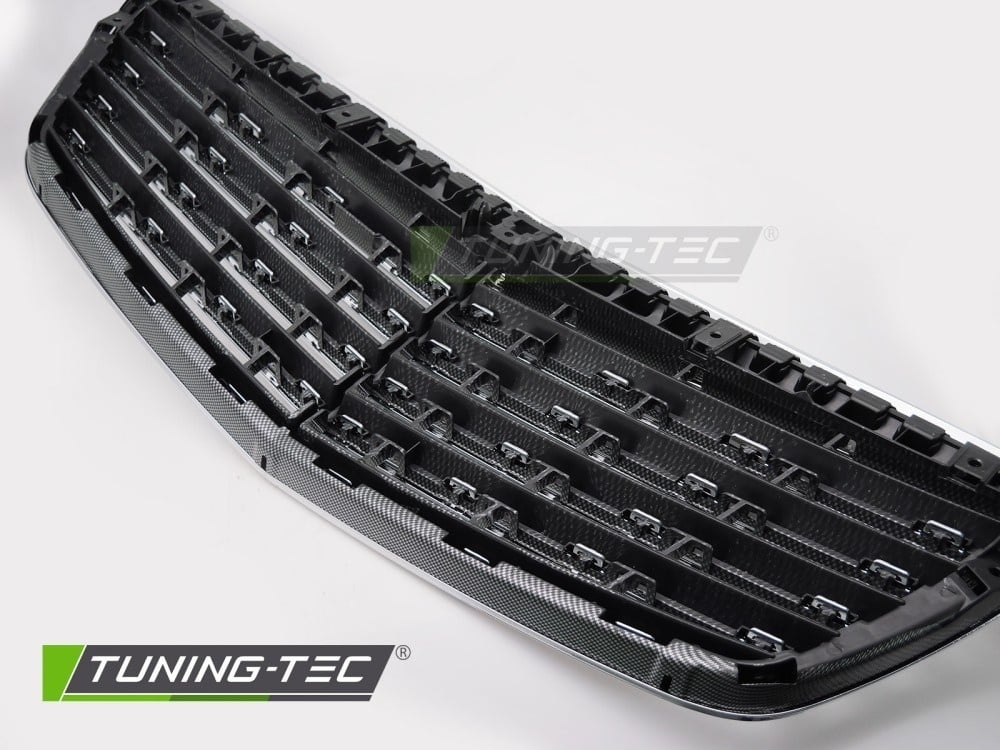 Grille Chroom-Carbon Look geschikt voor Mercedes S-Klasse W221 (2005-2009)