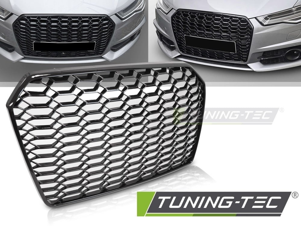 Grille Sport Hoogglans Zwart geschikt voor AUDI A6 C7 2011-2014