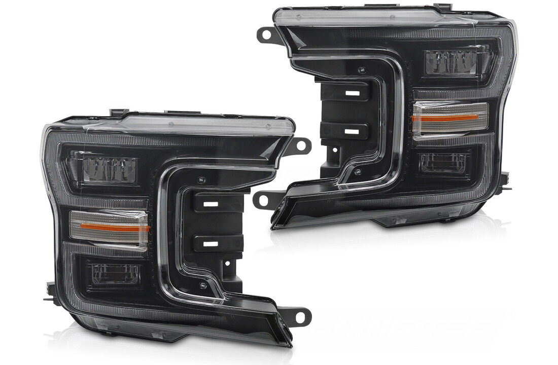 LED Koplampen Zwart DRL Dynamisch geschikt voor Ford F150 MK13 (2017-2020)