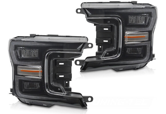 LED Koplampen Zwart DRL Dynamisch geschikt voor Ford F150 MK13 (2017-2020)