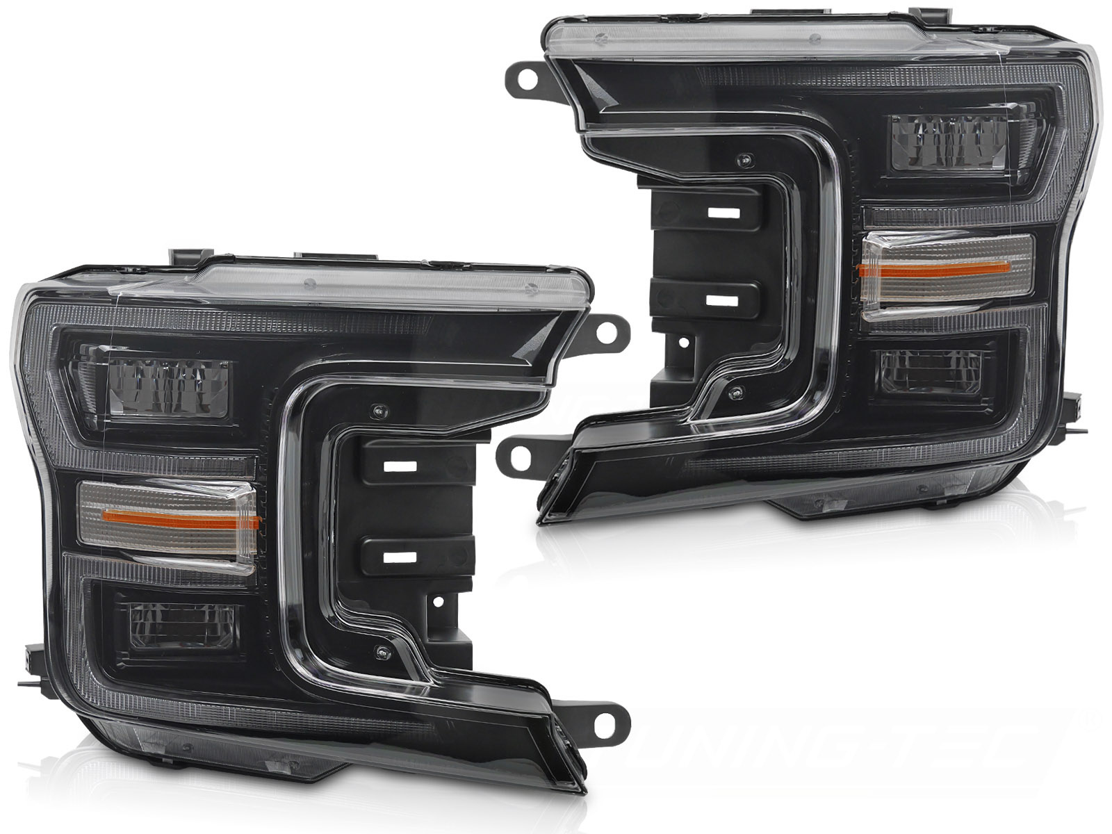 LED Koplampen Zwart DRL Dynamisch geschikt voor Ford F150 MK13 (2017-2020)