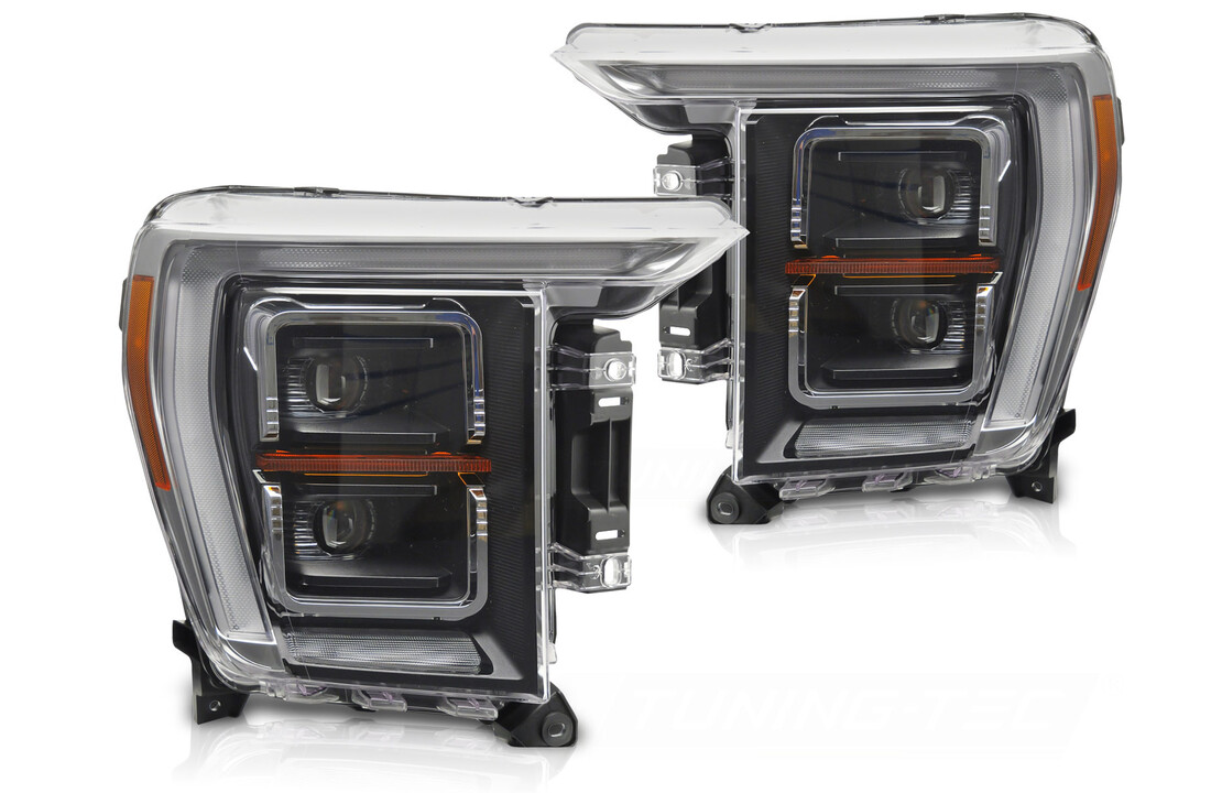 LED Koplampen Zwart DRL geschikt voor FORD F150 MK14 2020-2023