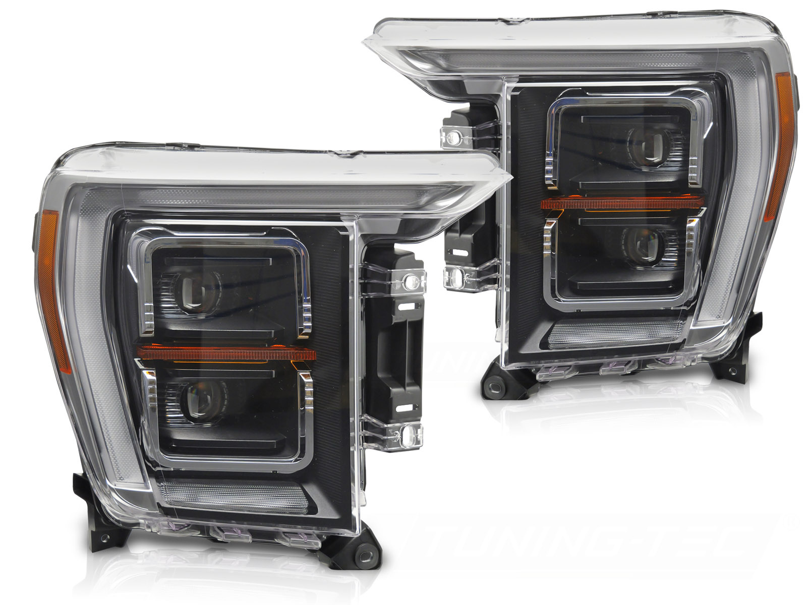 LED Koplampen Zwart DRL geschikt voor FORD F150 MK14 2020-2023