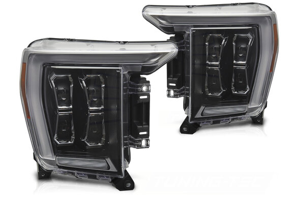 LED Koplampen Zwart geschikt voor Ford F150 MK14 (2020-2023)