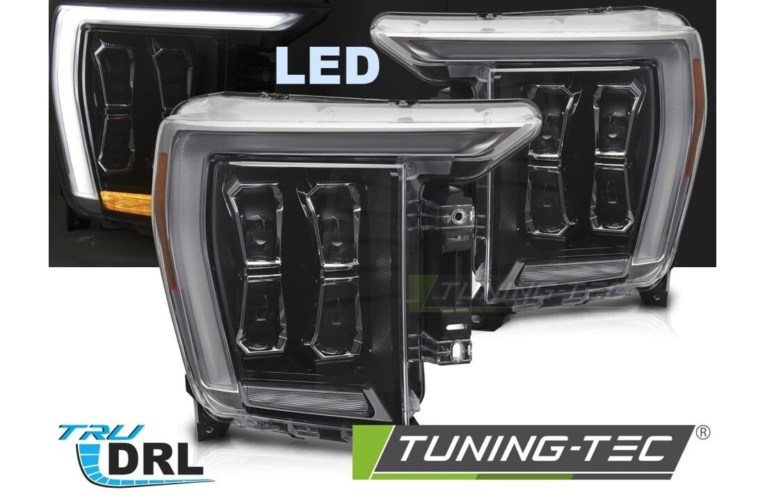 LED Koplampen Zwart geschikt voor Ford F150 MK14 (2020-2023)