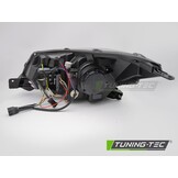 Xenon Koplampen Tube Light DRL Zwart voor SUBARU FORESTER IV 13-18