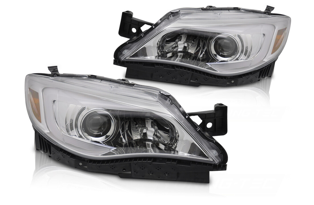Koplampen Chroom LED Tube Light voor Subaru WRX 2008-2014