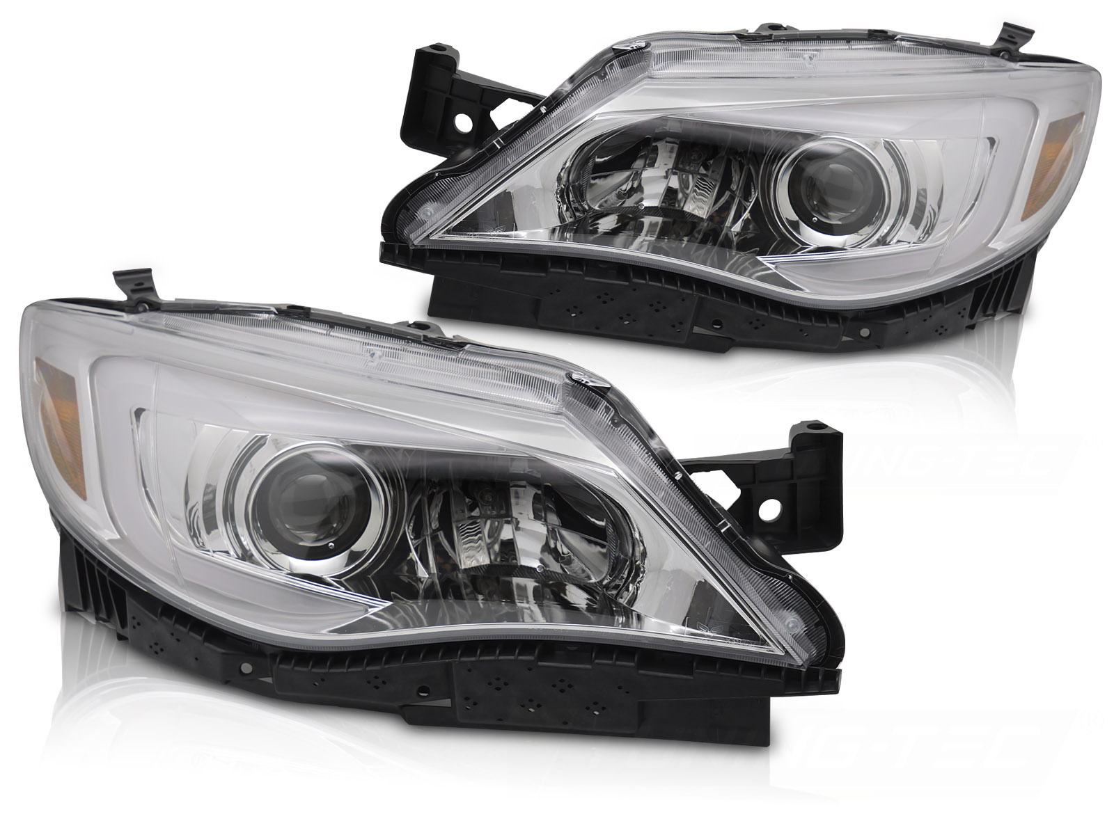 Koplampen Chroom LED Tube Light voor Subaru WRX 2008-2014