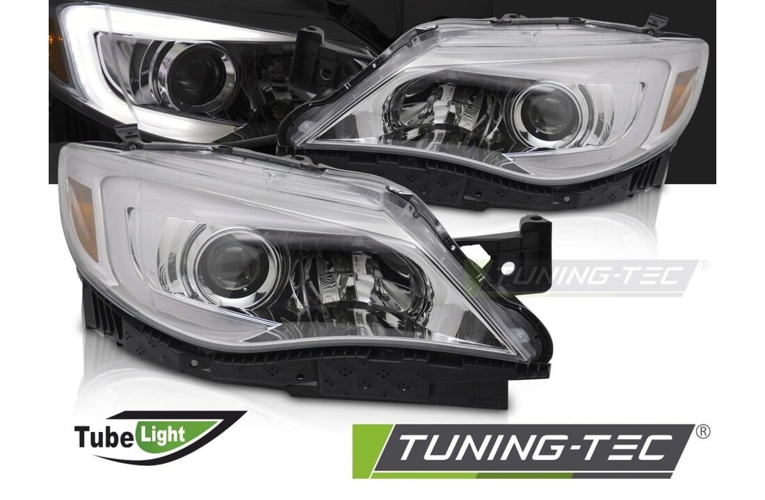 Koplampen Chroom LED Tube Light voor Subaru WRX 2008-2014