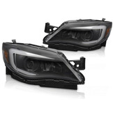 Koplampen Tube Light Zwart voor SUBARU WRX (2008-2014)