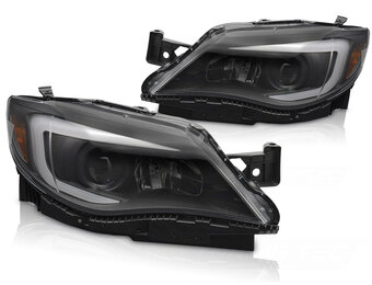 Koplampen Tube Light Zwart voor SUBARU WRX (2008-2014)