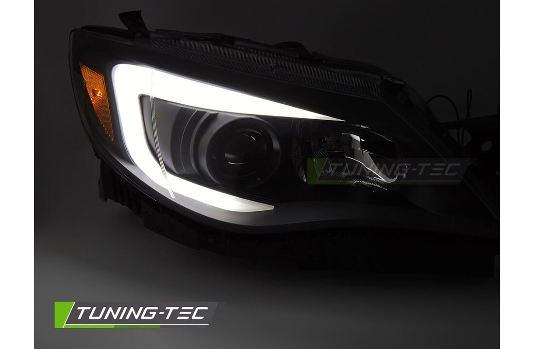 Koplampen Tube Light Zwart voor SUBARU WRX (2008-2014)