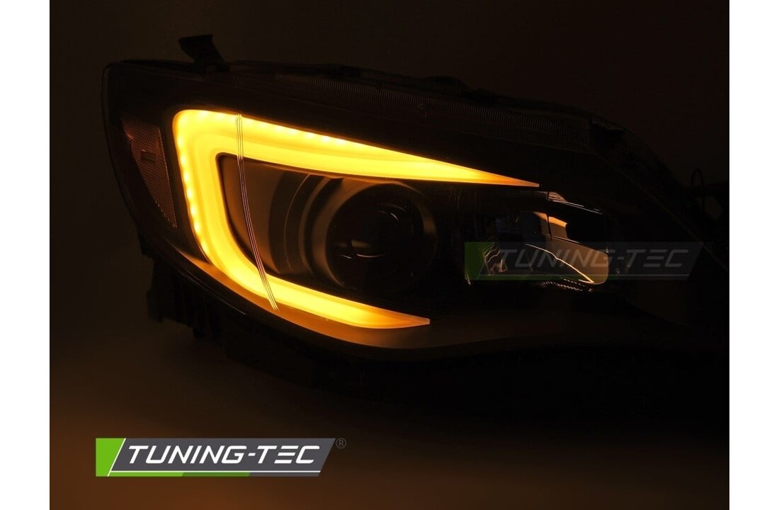 Koplampen Tube Light Zwart voor SUBARU WRX (2008-2014)