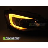 Koplampen Tube Light Zwart voor SUBARU WRX (2008-2014)