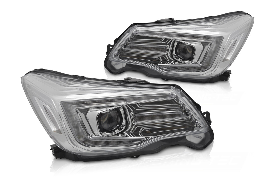 Koplampen Tube Light DRL Chroom Subaru Forester IV 2013-2018