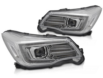 Koplampen Tube Light DRL Chroom Subaru Forester IV 2013-2018